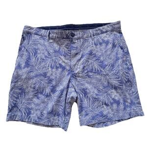 Tommy Bahama Mens Indigo Fairway IslandZone Palm Print Shorts Sz 40 EUC Coastal